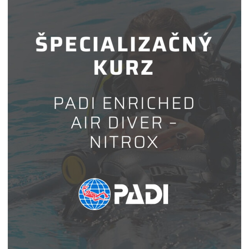 Špecializačný potápačský kurz PADI Enriched Air Diver – Nitrox